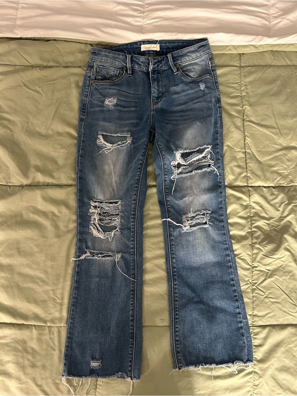Distressed Blue Women’s Ripped Jeans